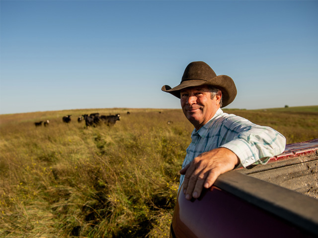 Dave Reis said he has more options today when it comes to managing around weather and herd size, thanks to a rotational grazing system. (DTN/Progressive Farmer photo by Greg Latza)